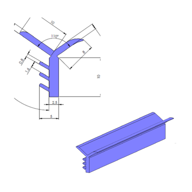 Anschlussprofil 3D Anschlussprofil 3D
