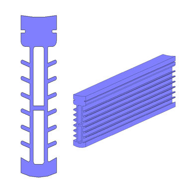 Dehnfugenprofil Fläche 3D Dehnfugenprofil Fläche 3D